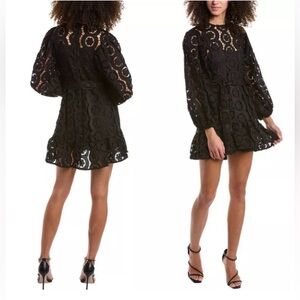 Beulah Lillian Lace Puff Sleeve Dress